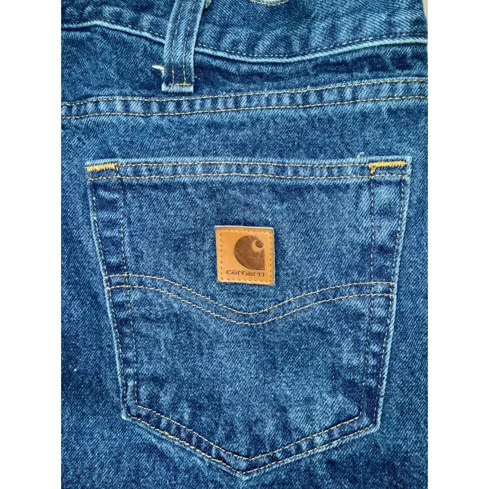 Mens‎ Carhartt B460 Relaxed Fit Jeans 44x30 Workwear Denim Durable